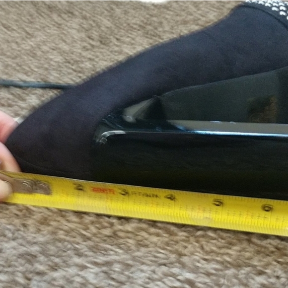 FRH Woman's high heels Suede and Studded , square heels are the easiest to walk - Picture 8 of 10